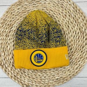 NBA Golden State Warriors New Era beanie cap yellow NWT
